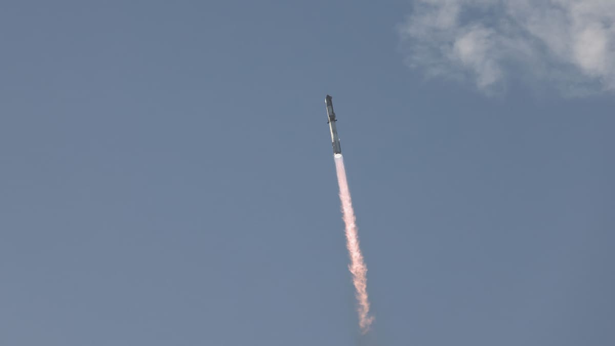 Lanzamiento del cohete Starship de SpaceX. Foto: REUTERS.