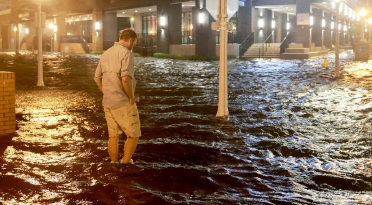 Las consecuencias invisibles del huracán Milton. Foto: Noticias Argentinas