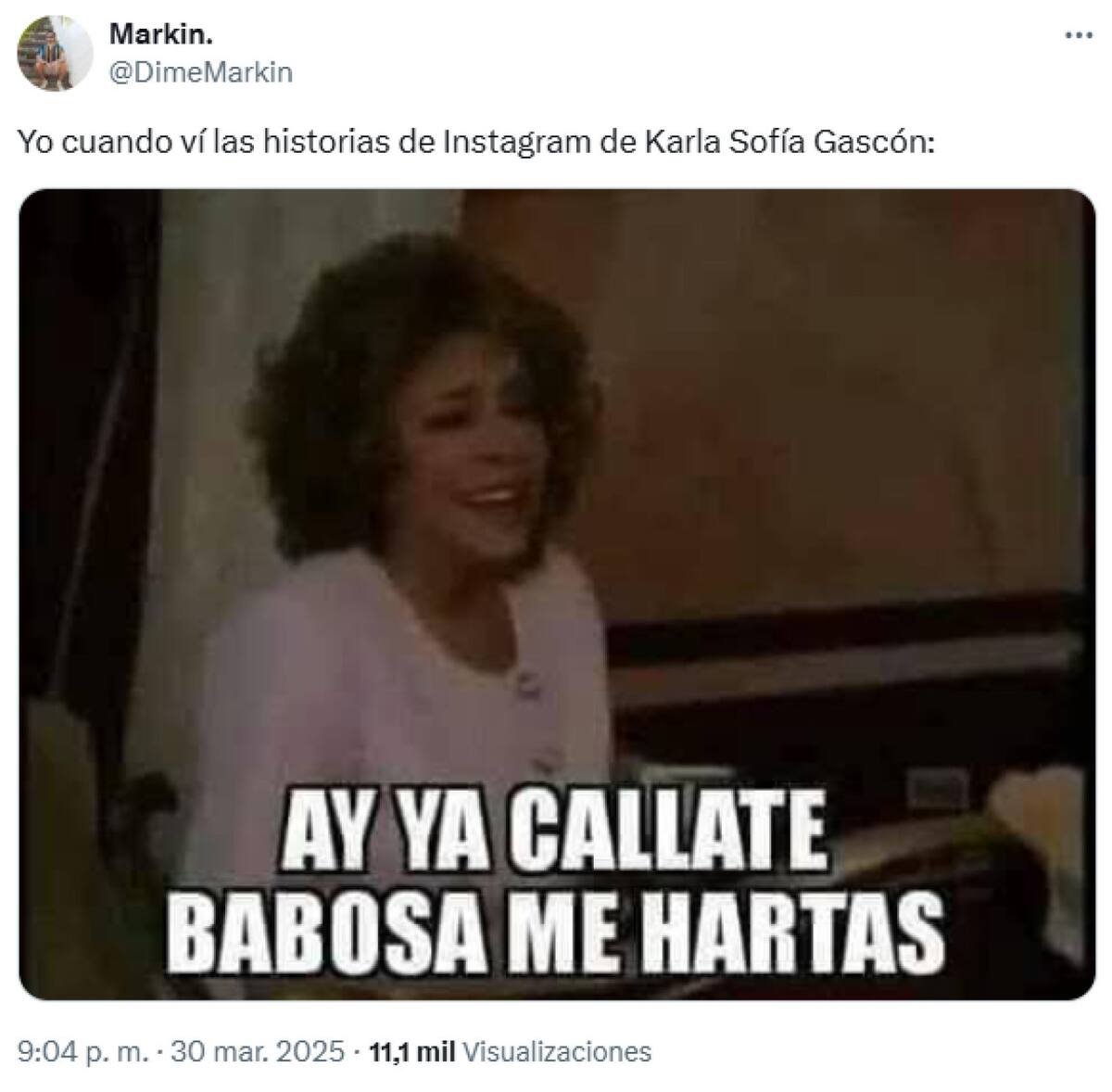 Las críticas a Karla Sofía Gascón. Foto: X.