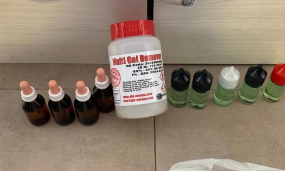 Las drogas incautadas en el megaoperativo de la policía federal. Foto: NA