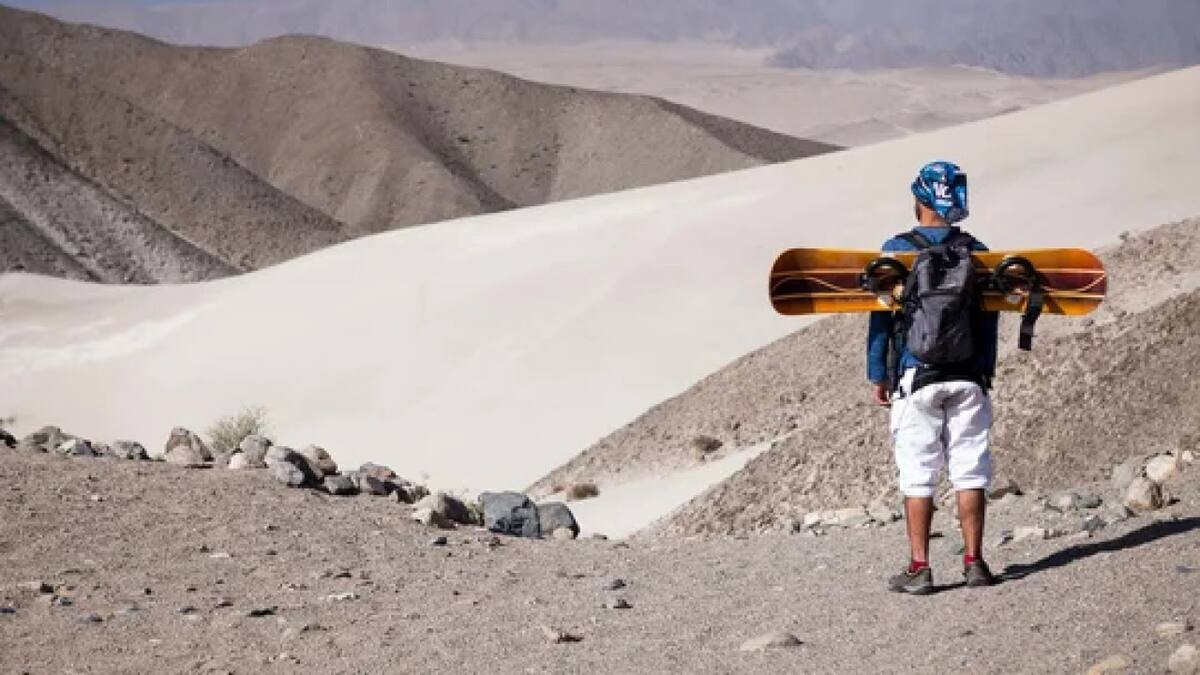 El ''Desierto de Sahara'' argentino. Foto NA.