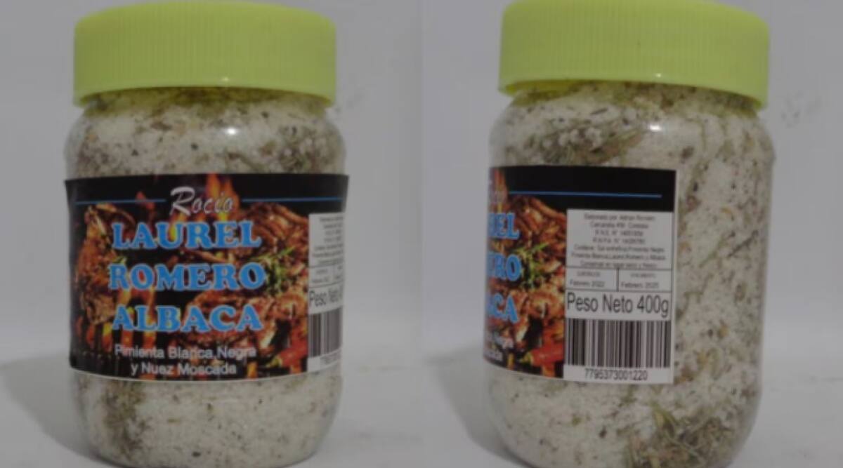 Las especias que prohibió ANMAT por carecer de registros sanitarios. Foto: ANMAT.