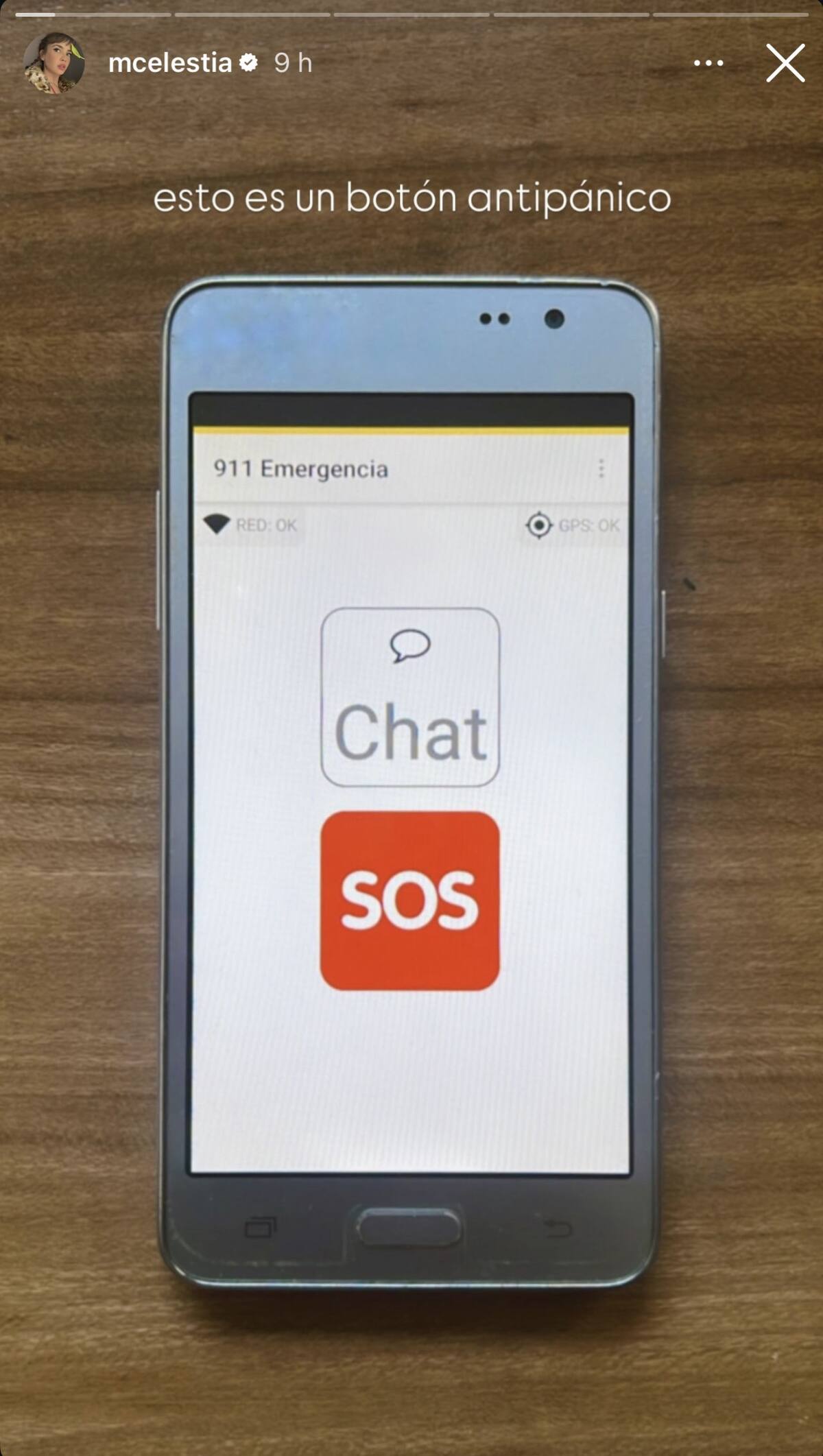 Las historias de Celeste Cid. Foto captura Instagram @mcelestia
