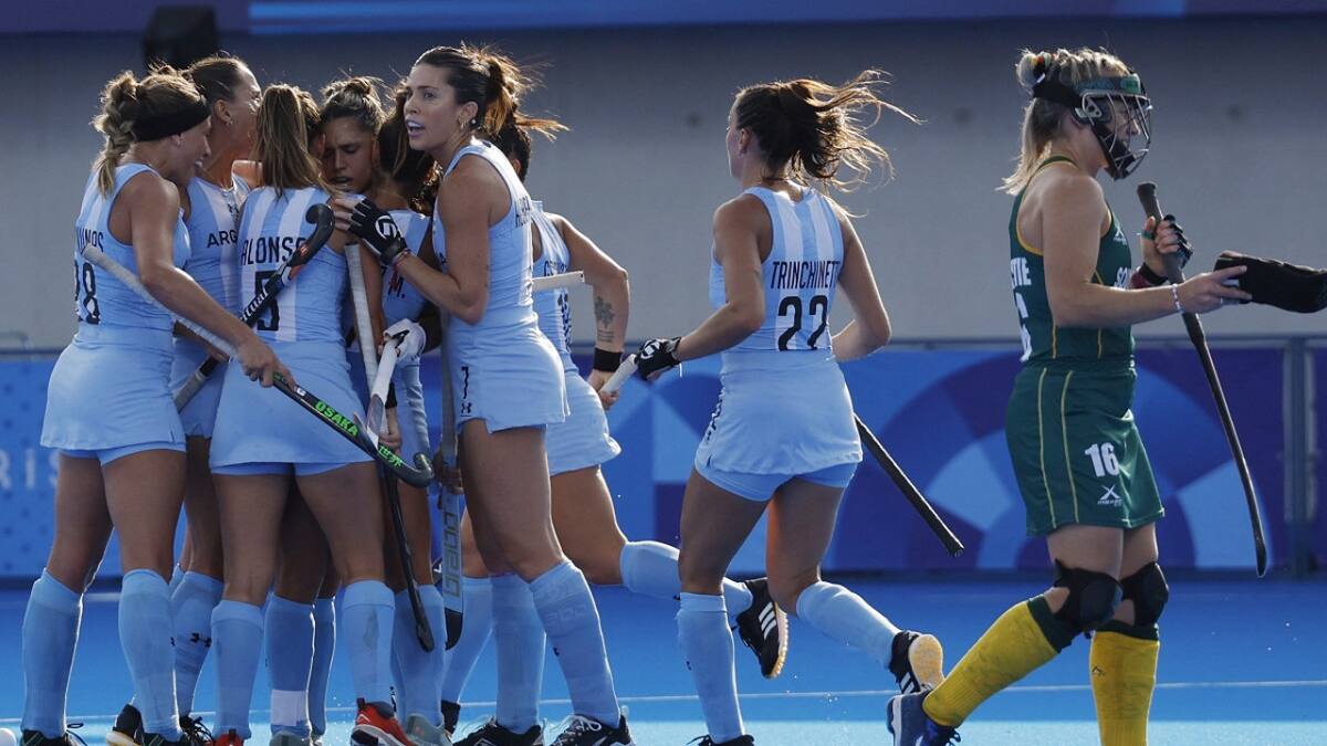 Las Leonas vs. Sudáfrica; París 2024. Foto: Reuters.