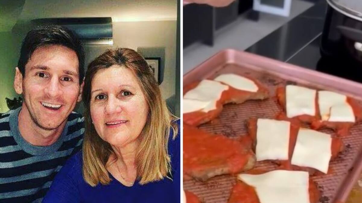 Las milanesas napolitanas de Celia, las preferidas de Messi. Foto: NA - captura de video.