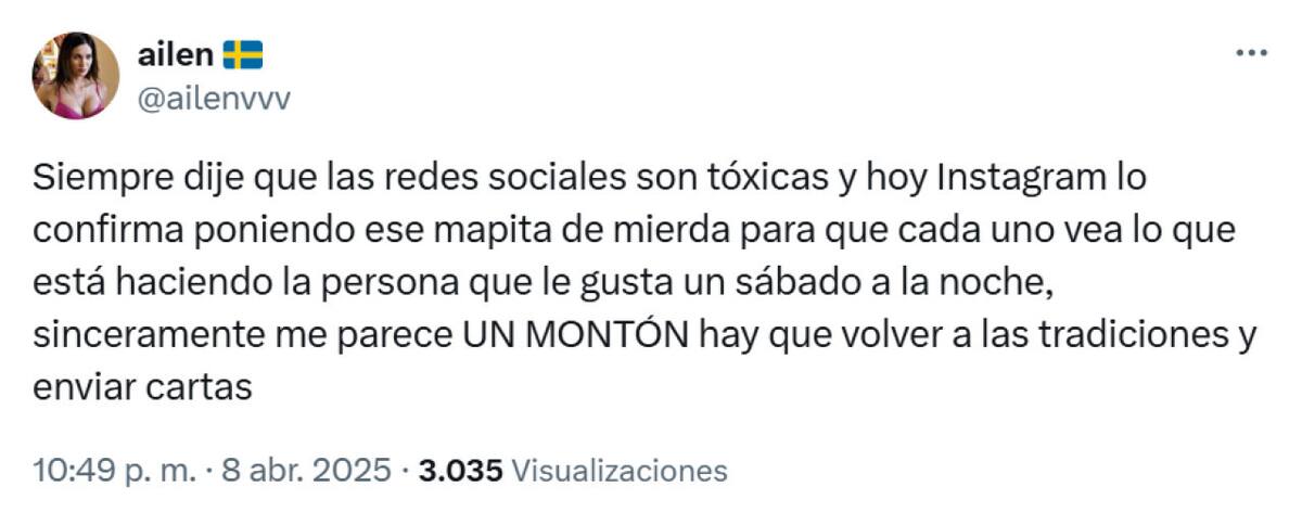 Las reacciones en la red social X.