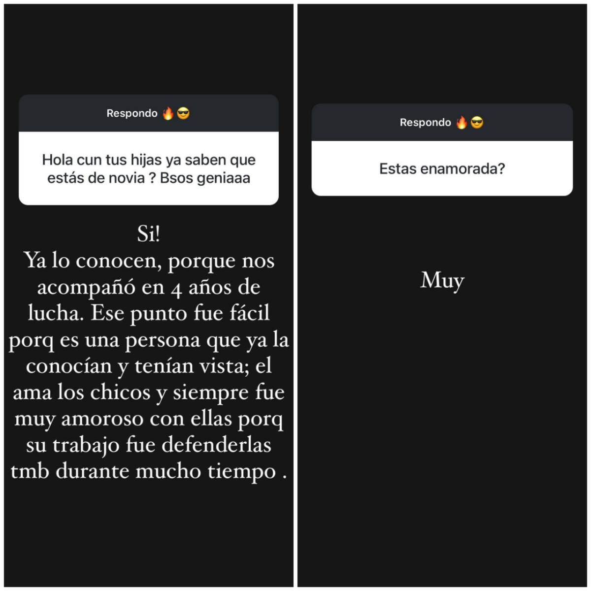 Las respuestas de Cinthia Fernández acerca de su nueva pareja. Foto: Instagram.