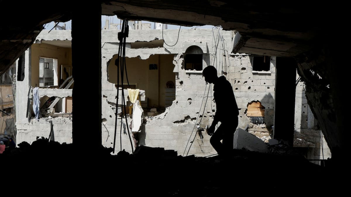 Las ruinas de la Franja de Gaza. Foto: Reuters/Hatem Khaled.