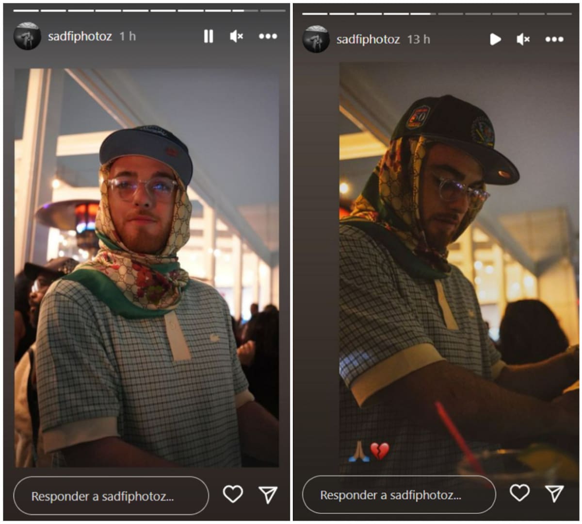 Las últimas fotos de Angus. Foto: Instagram/sadfiphotoz