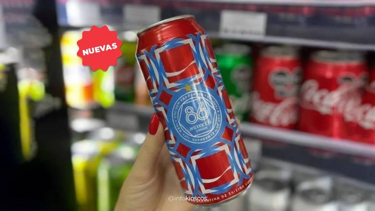 Lata de Coca Cola especial por el Mundial 2026.