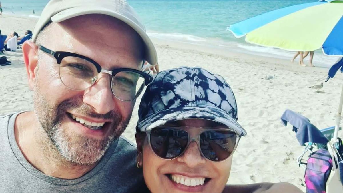 Laura Leguizamón y su esposo, antes de la tragedia en su casa de Villa Crespo. Foto: Instagram.