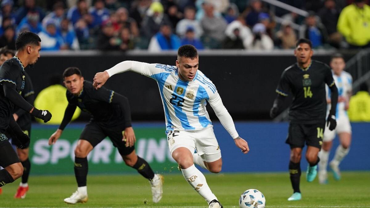 Lautaro Martínez; Selección Argentina. Foto: NA.