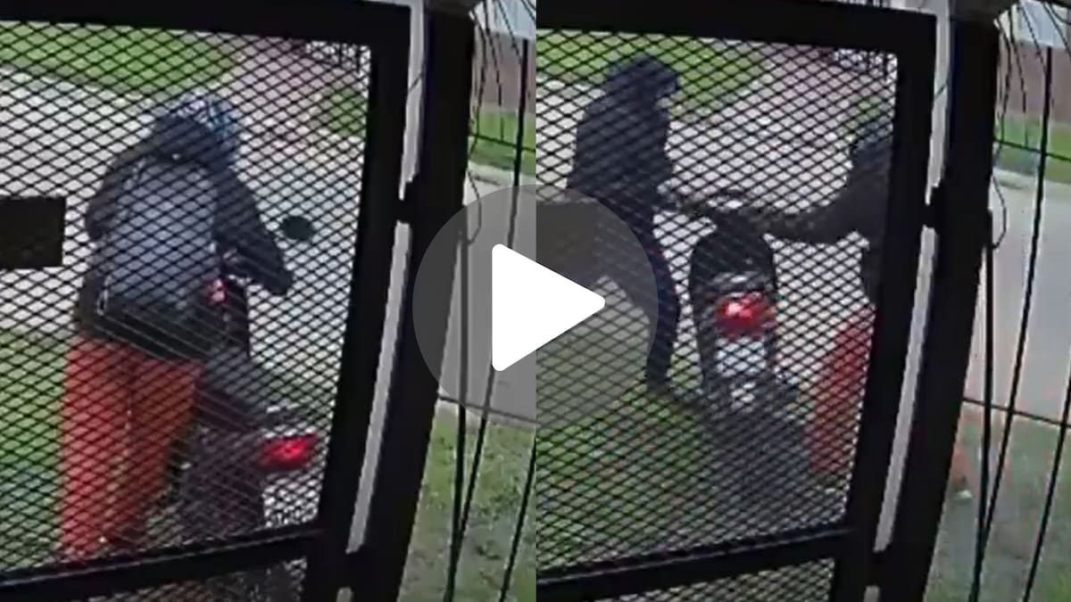 Le robó la moto, forcejeó con la víctima y le disparó cinco veces: el brutal episodio quedó registrado por cámaras de seguridad