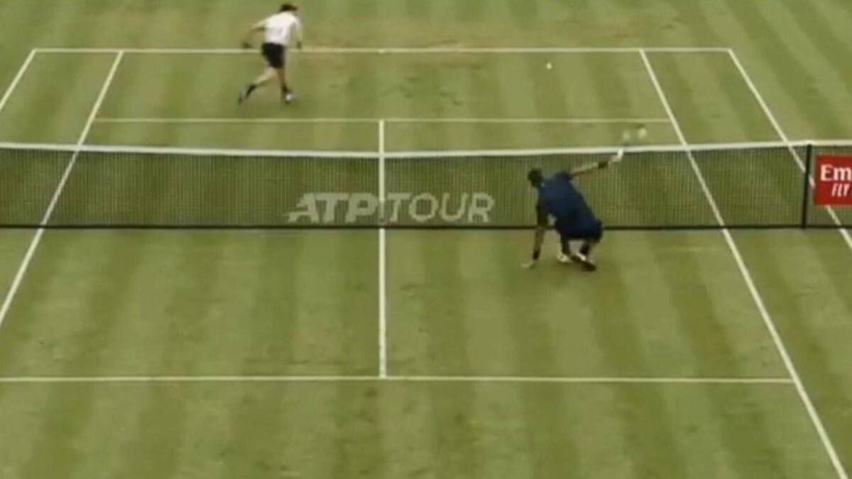 Lesión de rodilla de Del Potro en el torneo de Queens