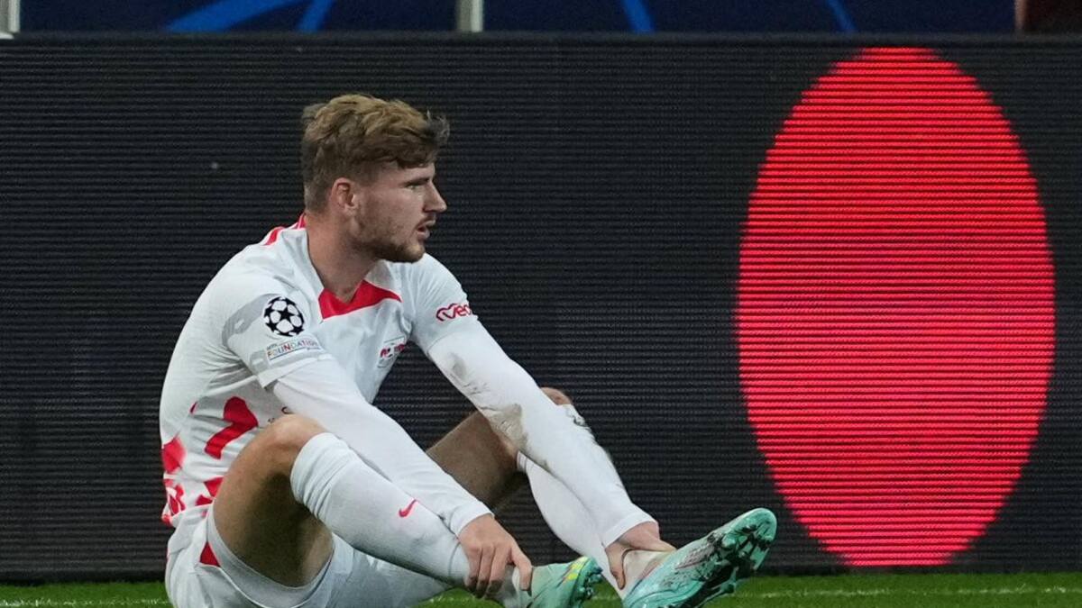 Lesión de Timo Werner. Foto: REUTERS.