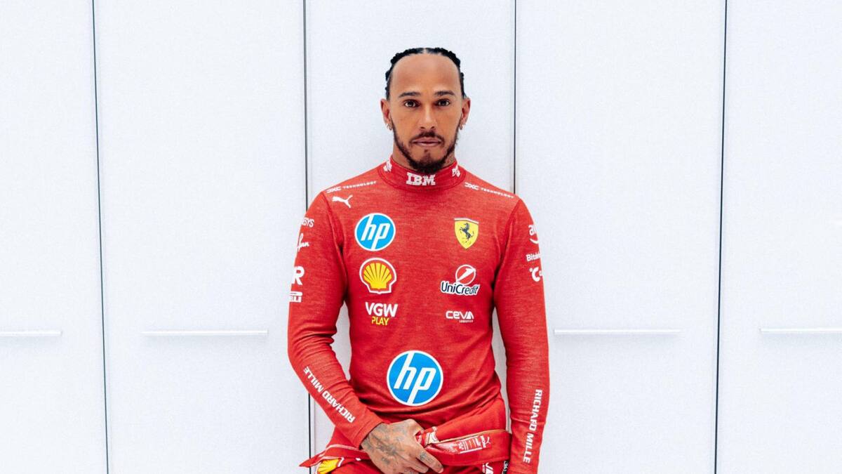 Lewis Hamilton en Ferrari. Foto: EFE.