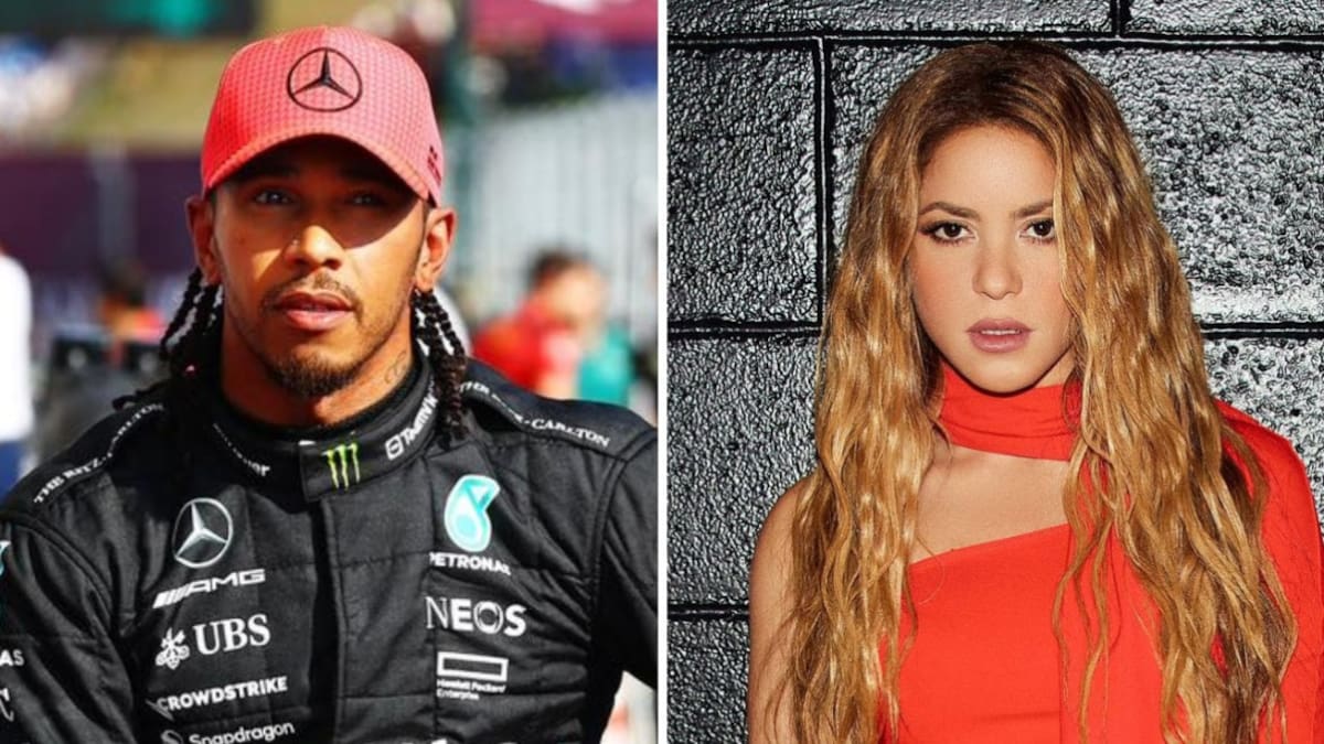 Lewis Hamilton se cansó de Shakira y pidió algunas restricciones. Foto: Instagrams.