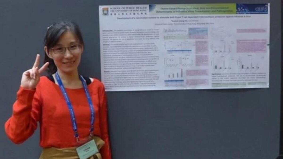 Li-Meng Yan viróloga China que trabajaba en Hong Kong, pero debió huir.
