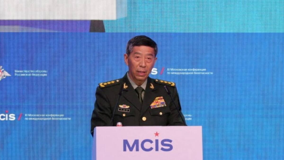 Li Shangfu, ministro de Defensa chino. Foto: Reuters.