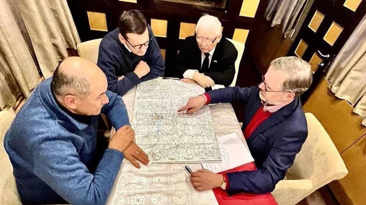 Líderes de Polonia, Rep. Checa y Eslovenia viajaron a Kiev para expresar el apoyo de Europa a la soberanía ucraniana