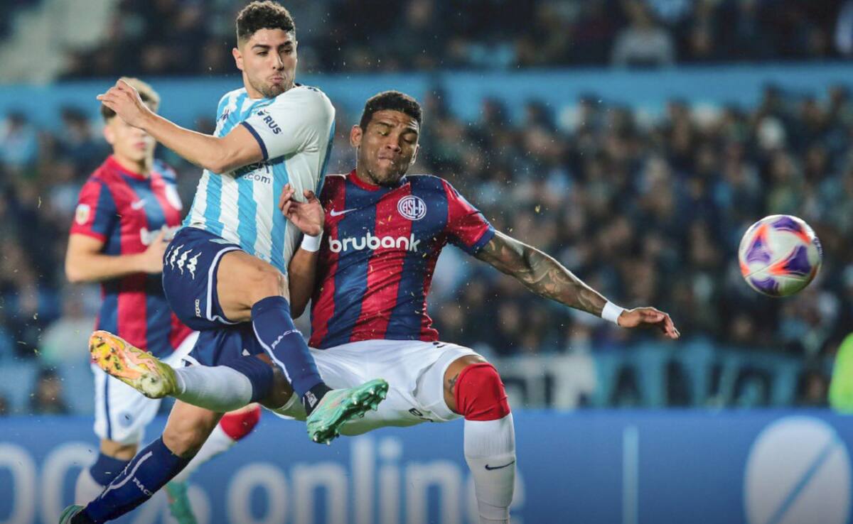 Liga Profesional, Racing vs. San Lorenzo. Foto: NA.