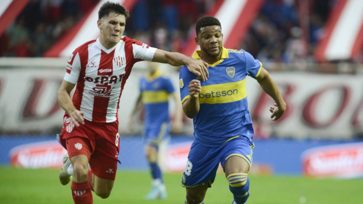Liga Profesional, Unión vs. Boca. Foto: Telam.