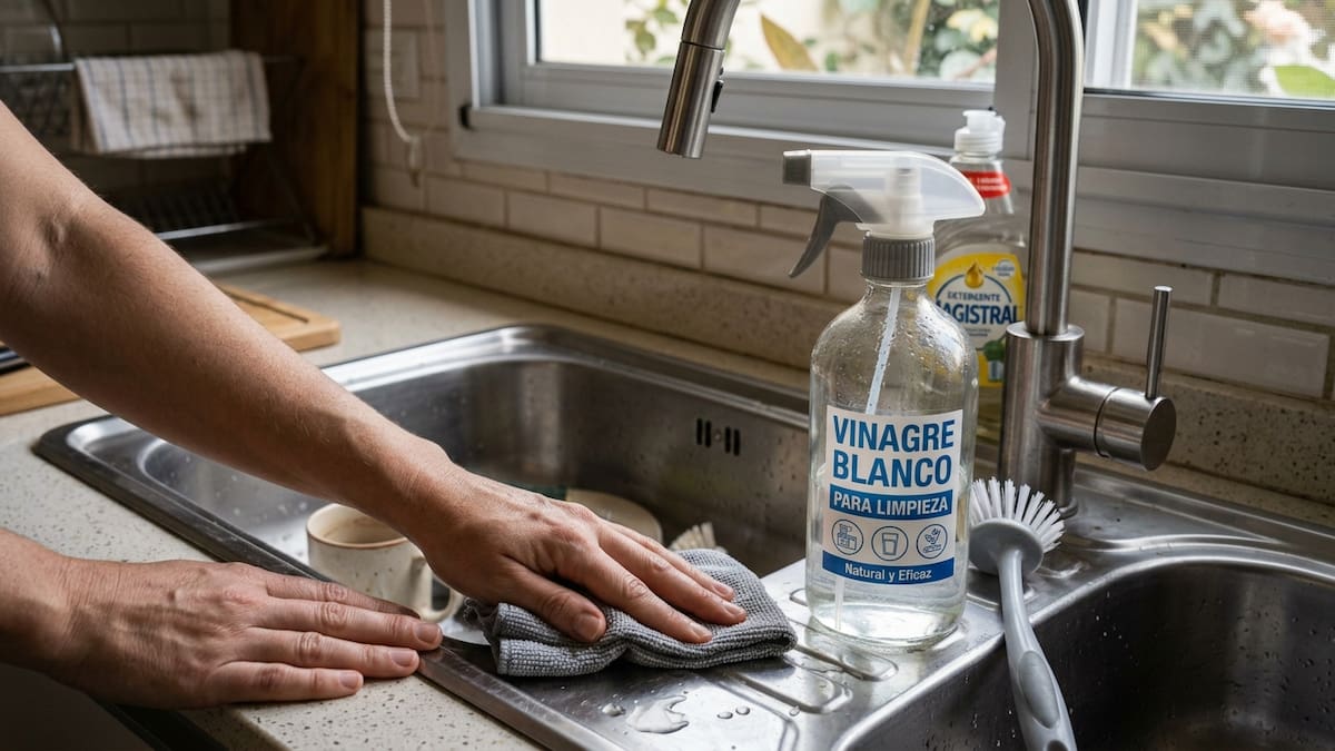 Por qué recomiendan poner vinagre en la bacha de la cocina