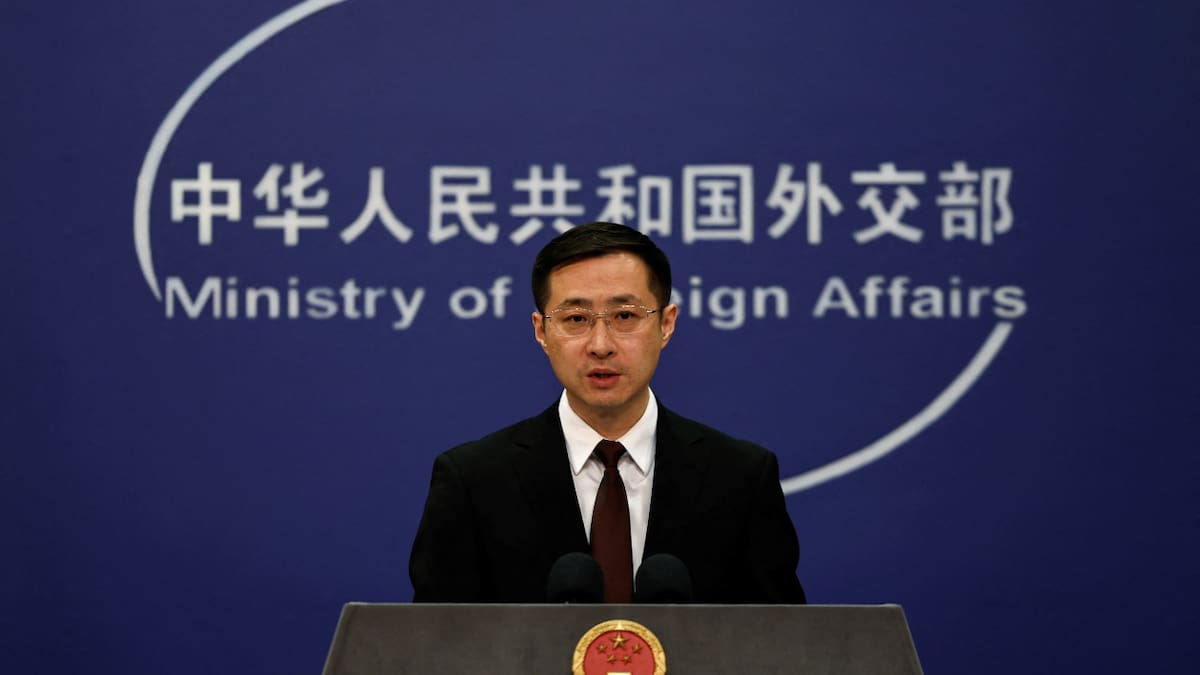 Lin Jian, portavoz de Exteriores de China. Foto: Reuters.