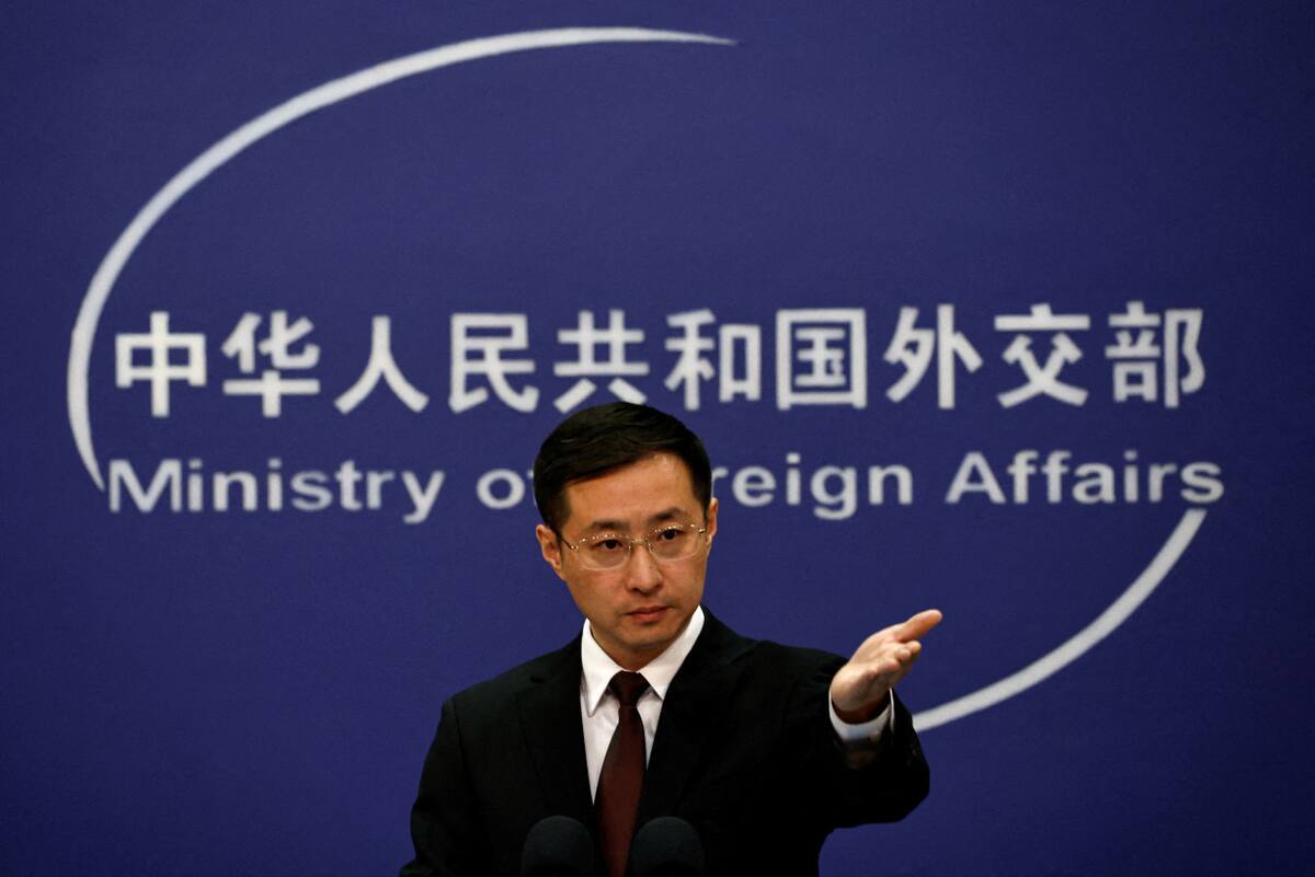 Lin Jian, portavoz del Ministerio de Exteriores de China. Foto: REUTERS/Tingshu Wang.