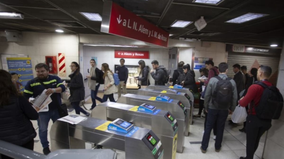 Línea B de subtes. Foto: NA.