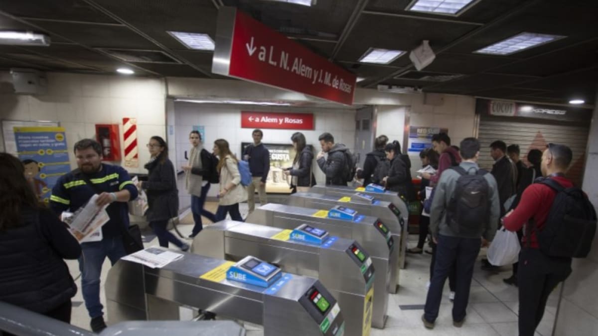 Línea B de subtes. Foto: NA.