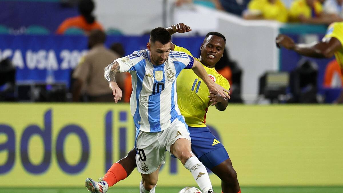 Lionel Messi; Argentina vs. Colombia; Copa América 2024. Foto: Reuters.