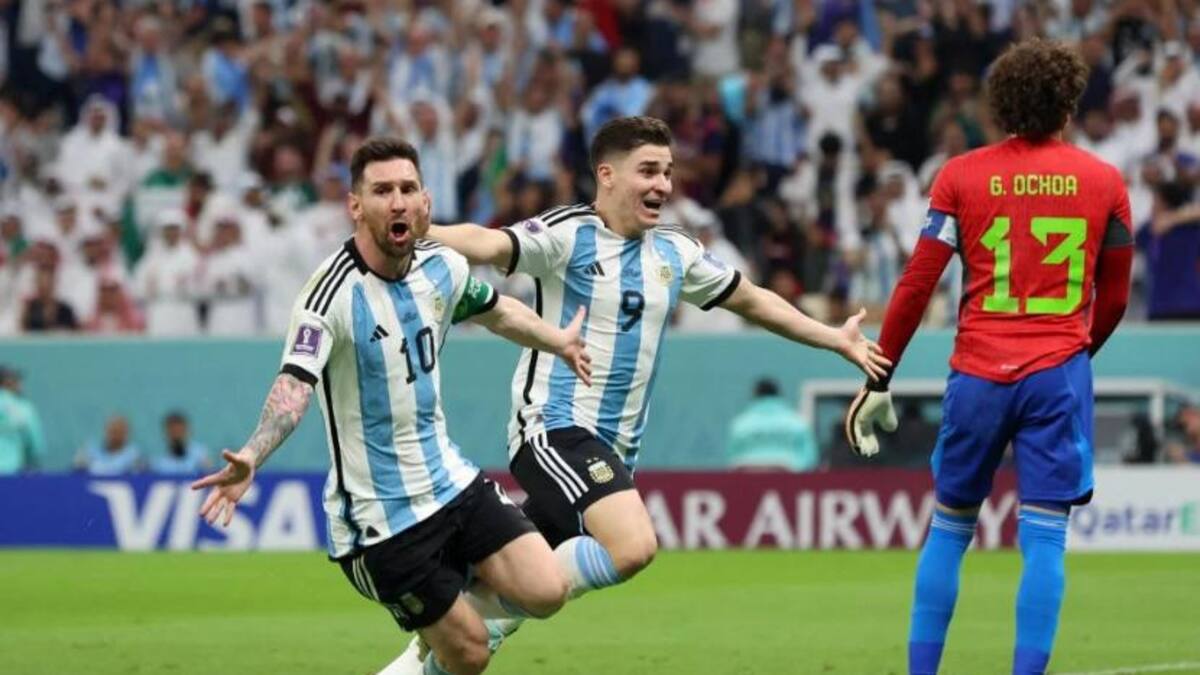 Lionel Messi, Argentina vs México, Mundial Qatar. Foto: NA