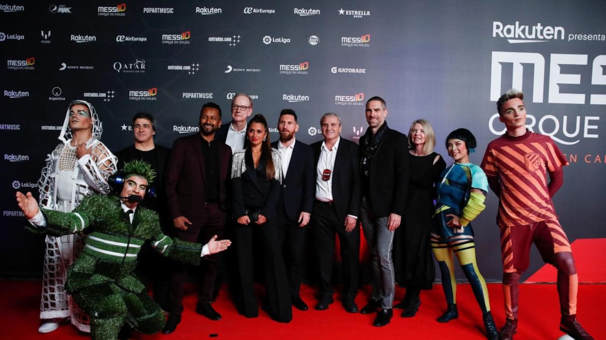 Messi fue ovacionado en el estreno de su show del Cirque du Soleil