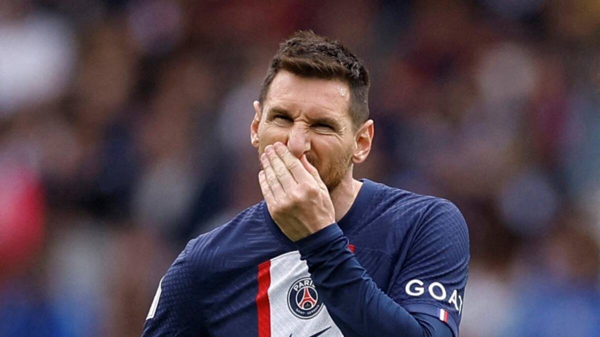 Lionel Messi en el PSG. Foto: REUTERS.