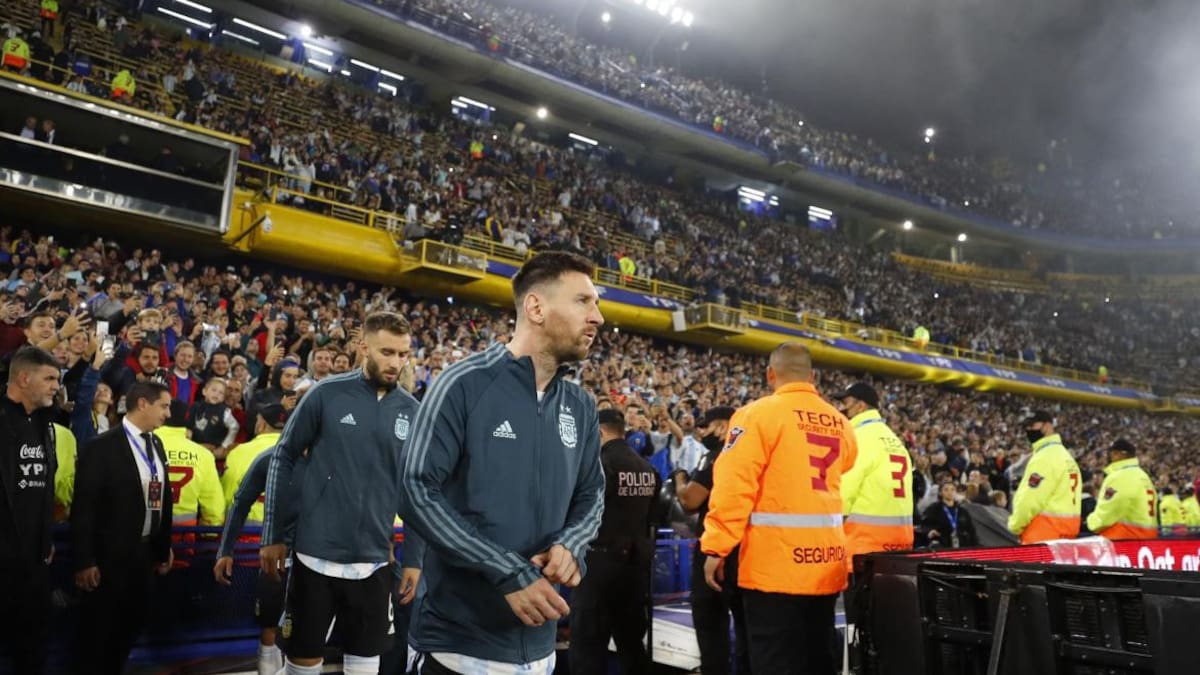 Lionel Messi en La Bombonera, Argentina vs Venezuela, Eliminatorias, Reuters