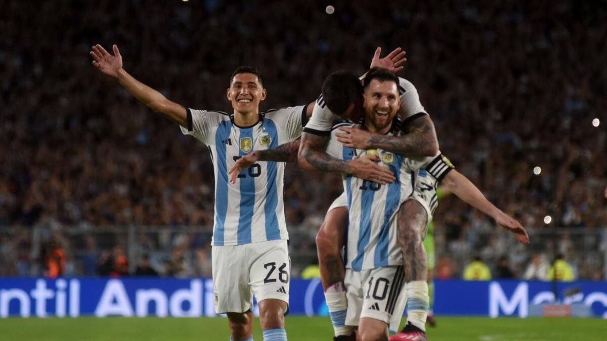 Lionel Messi en la Selección argentina. Foto: NA.