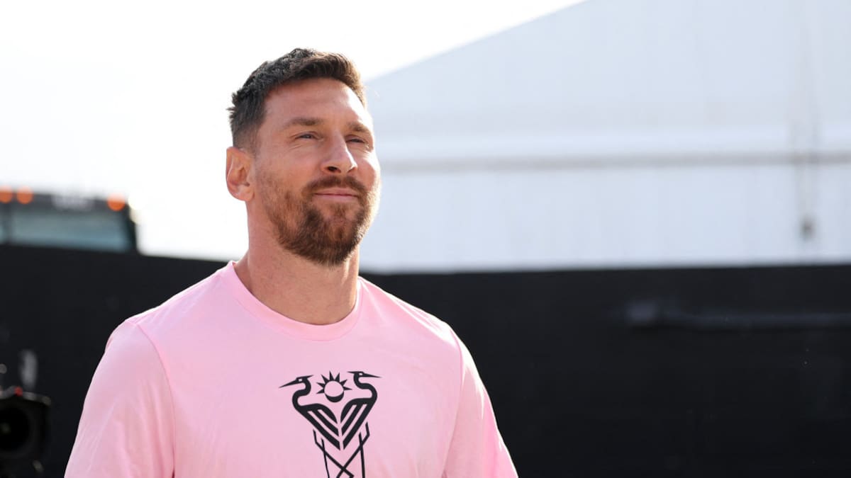 Lionel Messi, feliz en Miami. Foto: Reuters.