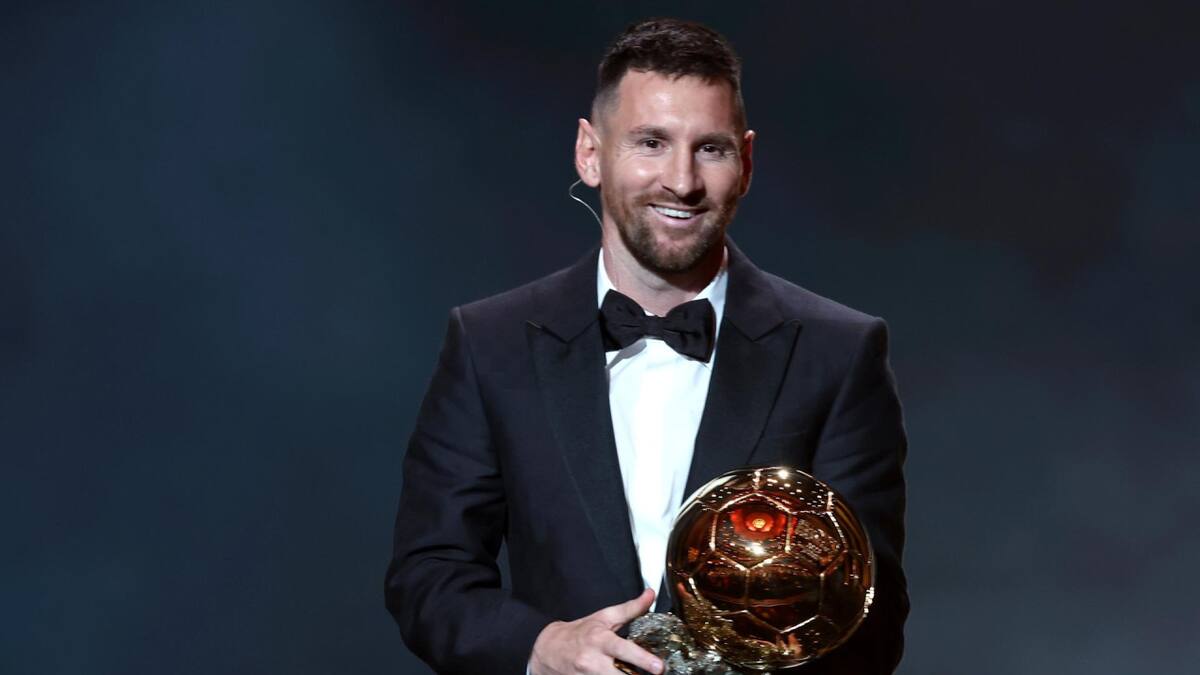 Lionel Messi ganó el Balón de Oro 2023. Foto: EFE.