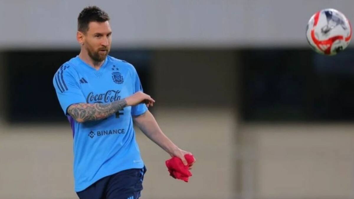 Lionel Messi se sumó a la delegación argentina en China. Foto: NA.