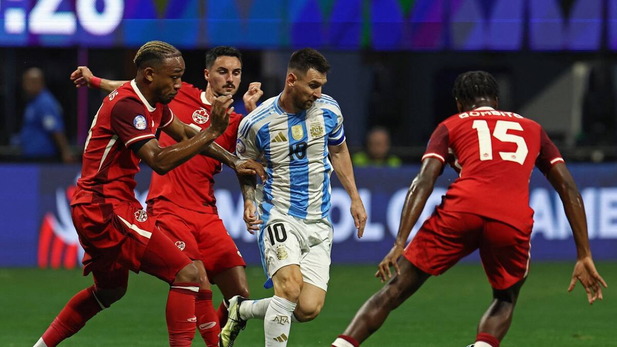 Selección Argentina vs. Canadá. Foto: Reuters.