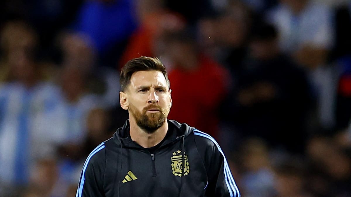 Lionel Messi con la ropa de la Selección Argentina. Foto: Reuters.