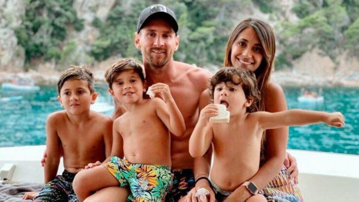 Lionel Messi viajó al Caribe para disfrutar de sus vacaciones en familia. Foto: Instagram.