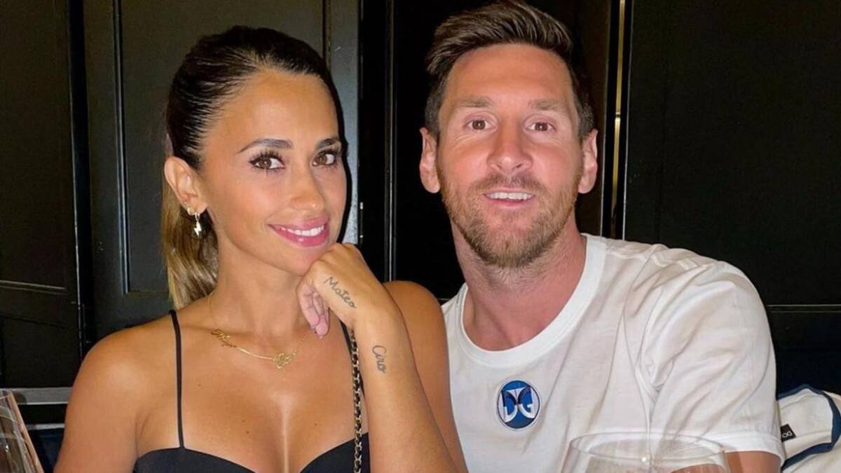 Lionel Messi y Antonela Roccuzzo. Foto: redes.