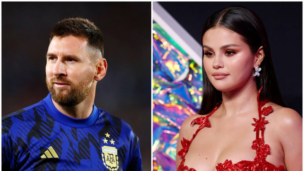 Lionel Messi y Selena Gómez. Fotos: Reuters.