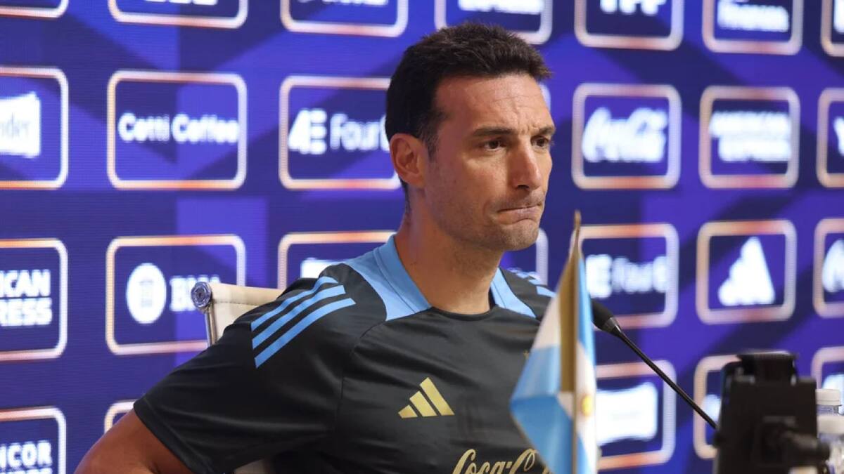 Lionel Scaloni, entrenador de la Selección Argentina. Foto: NA.
