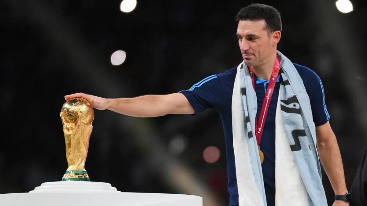 Lionel Scaloni, Mundial Qatar 2022. Foto: REUTERS