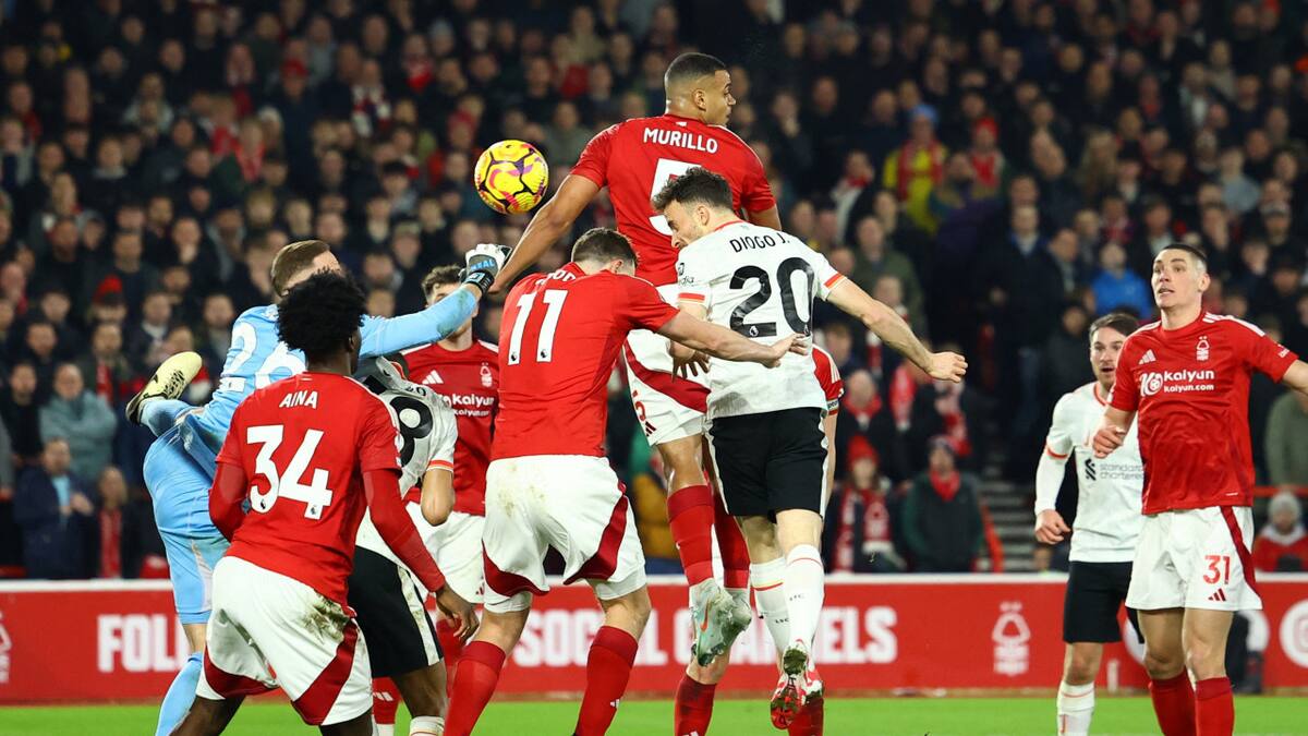 Liverpool y Nottingham empataron 1-1. Foto: Reuters.