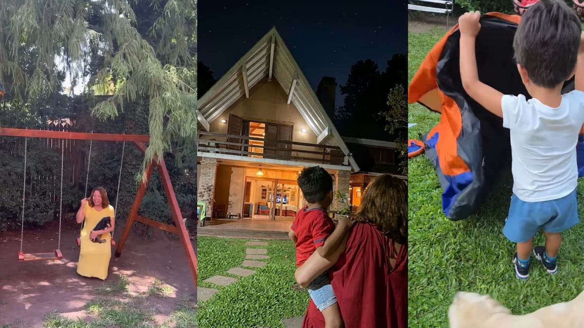 Así es el refugio familiar de Lizy Tagliani: jardín con calesita, amplios ventanales y espacio para sus 8 mascotas