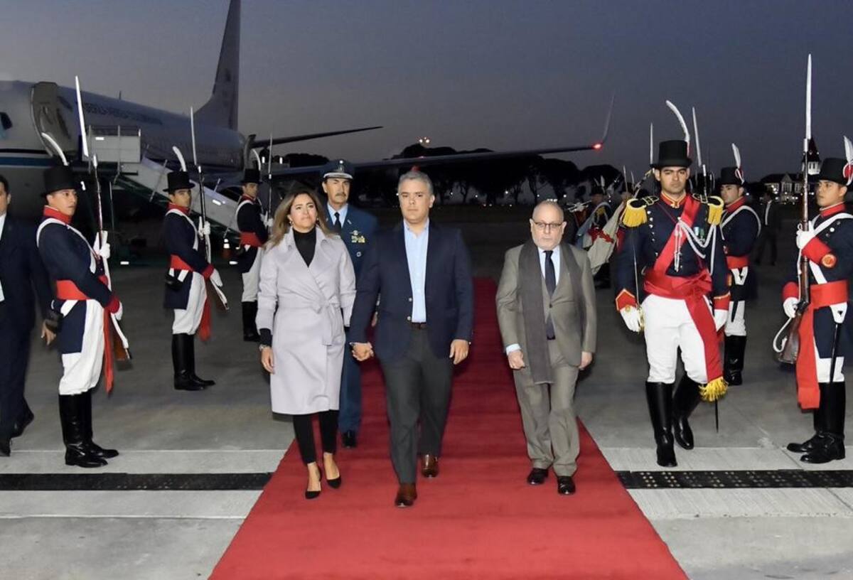 Llegada de Iván Duque a la Argentina - Presidente de Colombia (Twitter)